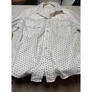 vintage‎ womens pearl snap shirt Large